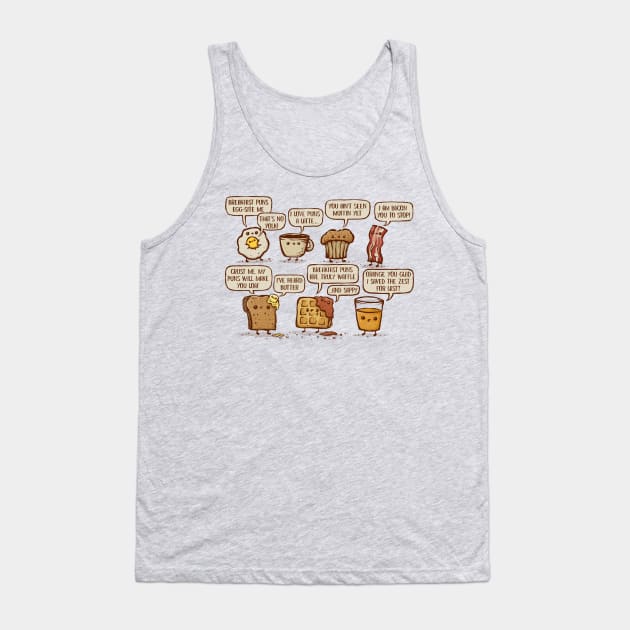 Breakfast Puns are Waffle Tank Top by kg07_shirts